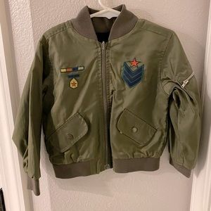 Army Green “Army/Pilot” Jacket - boys size 4! So adorable!